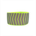 Hi vis elastic reflective safety bands running adjustable armband straps